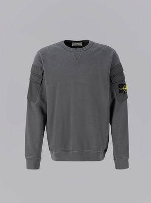 Brushed Cotton Fleece Dark Grey