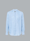 Solid Pure Linen Light Blue