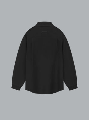 Half Placket Black