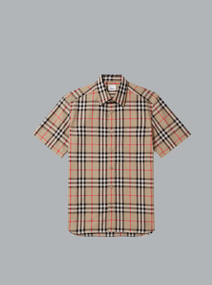 Short Sleeve Shirt Light Beige