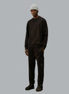 Diagonal Raised Fleece Black