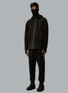 Diagonal Raised Fleece Black