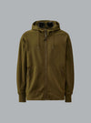 Diagonal Raised Fleece Army Green