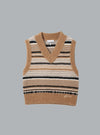 Soft Wool Stripe Light Brown Dessin