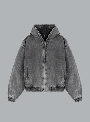 R5 Denim Bomber Dark Grey