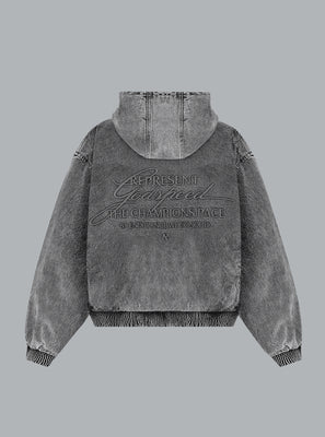 R5 Denim Bomber Dark Grey