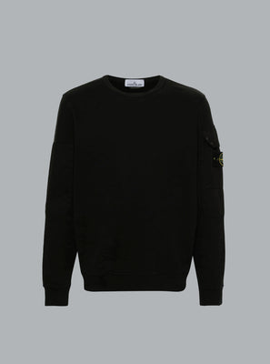 Brushed Cotton Fleece Black