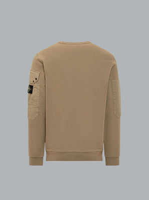 Brushed Cotton Fleece Beige