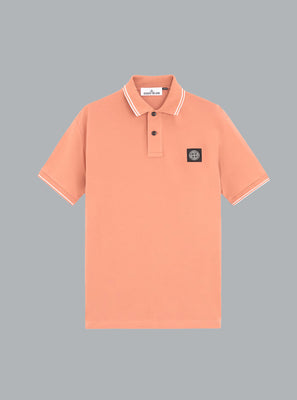 Organic Cotton Elastan Piqué Orange