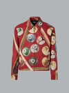 Billiards Tapestry Blouson Red Dessin