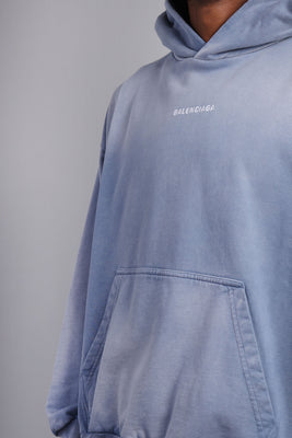 Balenciaga Back Logo Light Blue