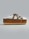 Mule Shearling White Dessin