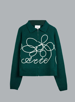 Flower Logo Dark Green