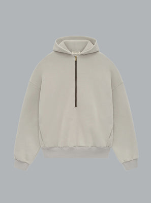 Half Zip Light Grey