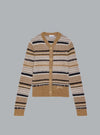 Soft Wool Stripe Light Brown Dessin