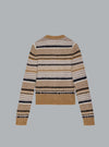 Soft Wool Stripe Light Brown Dessin