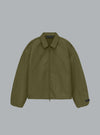 Textured Nylon Logo Army Green