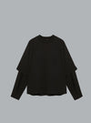 Raglan Layered Ls Black