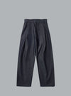 Denim Pleat Pants Navy