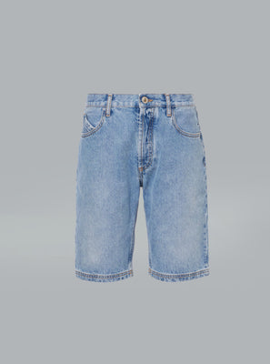 The Attico Denim Short Light Blue