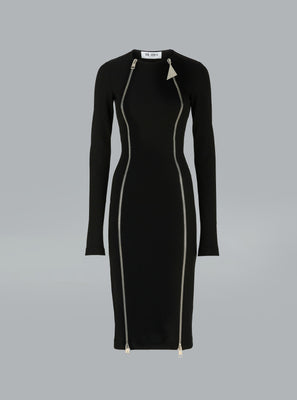 The Attico Midi Dress Black