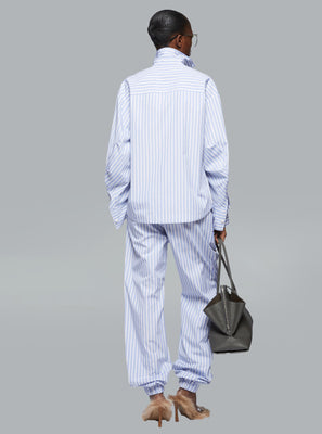 The Attico Striped Shirt Light Blue Dessin