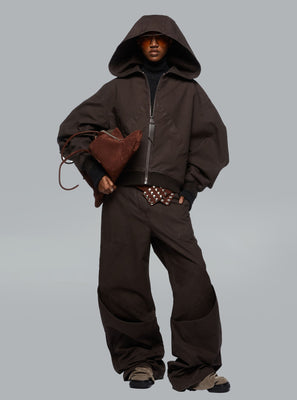 The Attico Long Pants Dark Brown