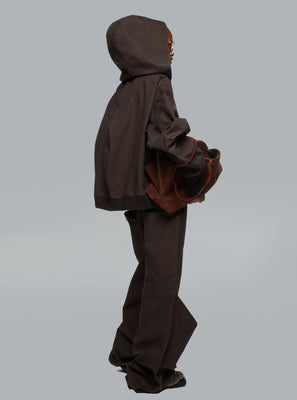 The Attico Long Pants Dark Brown