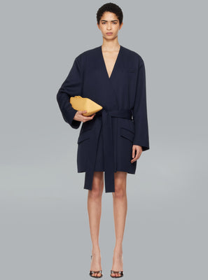 The Attico Long Coat Navy