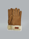 Turn Cuff Glove Light Brown