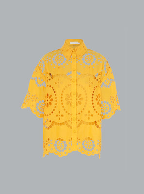 Pop Embroidered Yellow