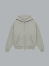 V2 Zipped Hoodie Light Grey