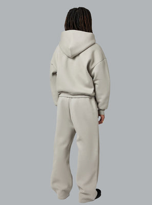 V2 Zipped Hoodie Light Grey