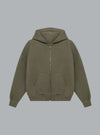 V2 Pigment Zipped Hoodie Army Green