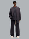 Single Pleat Dark Grey